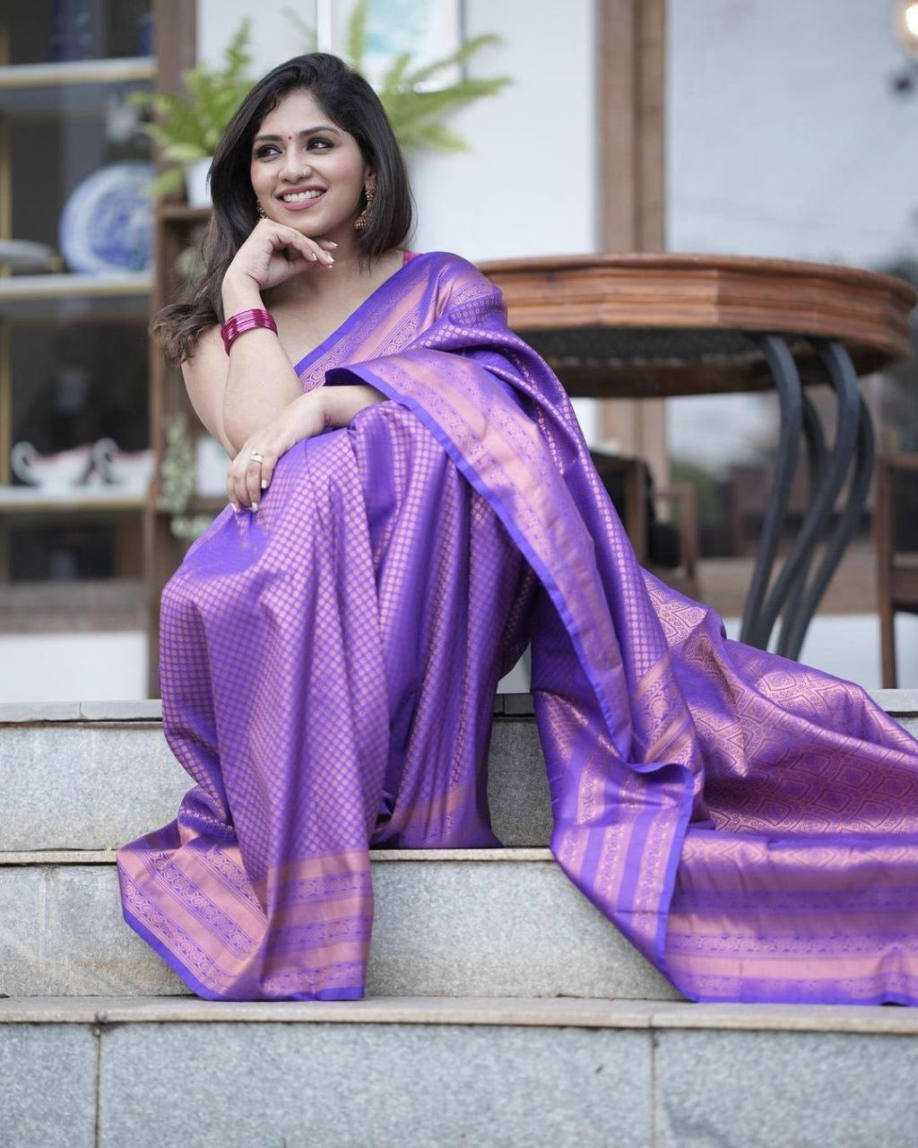 Luxurious Kanchipuram silk saree