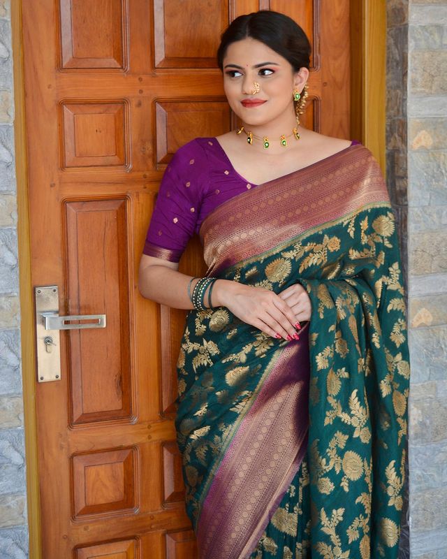 Kanjeevaram Silk Saree with Woven Design