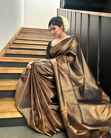 Designer Chennai Silk Saree with intricate lace work