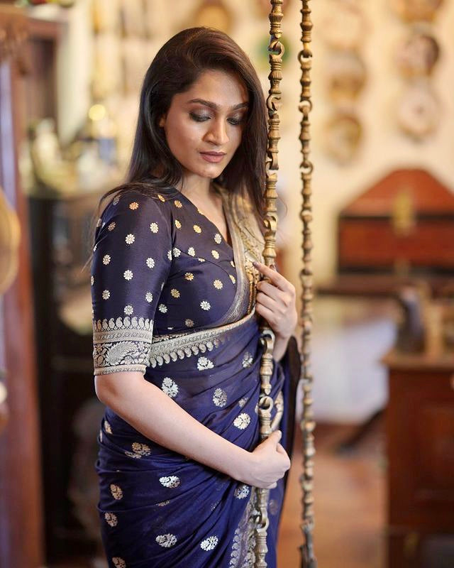 Elegant Banarasi silk saree