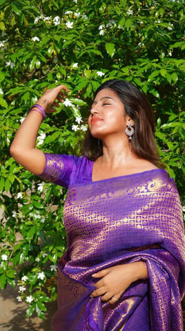 Pure and authentic katan silk saree