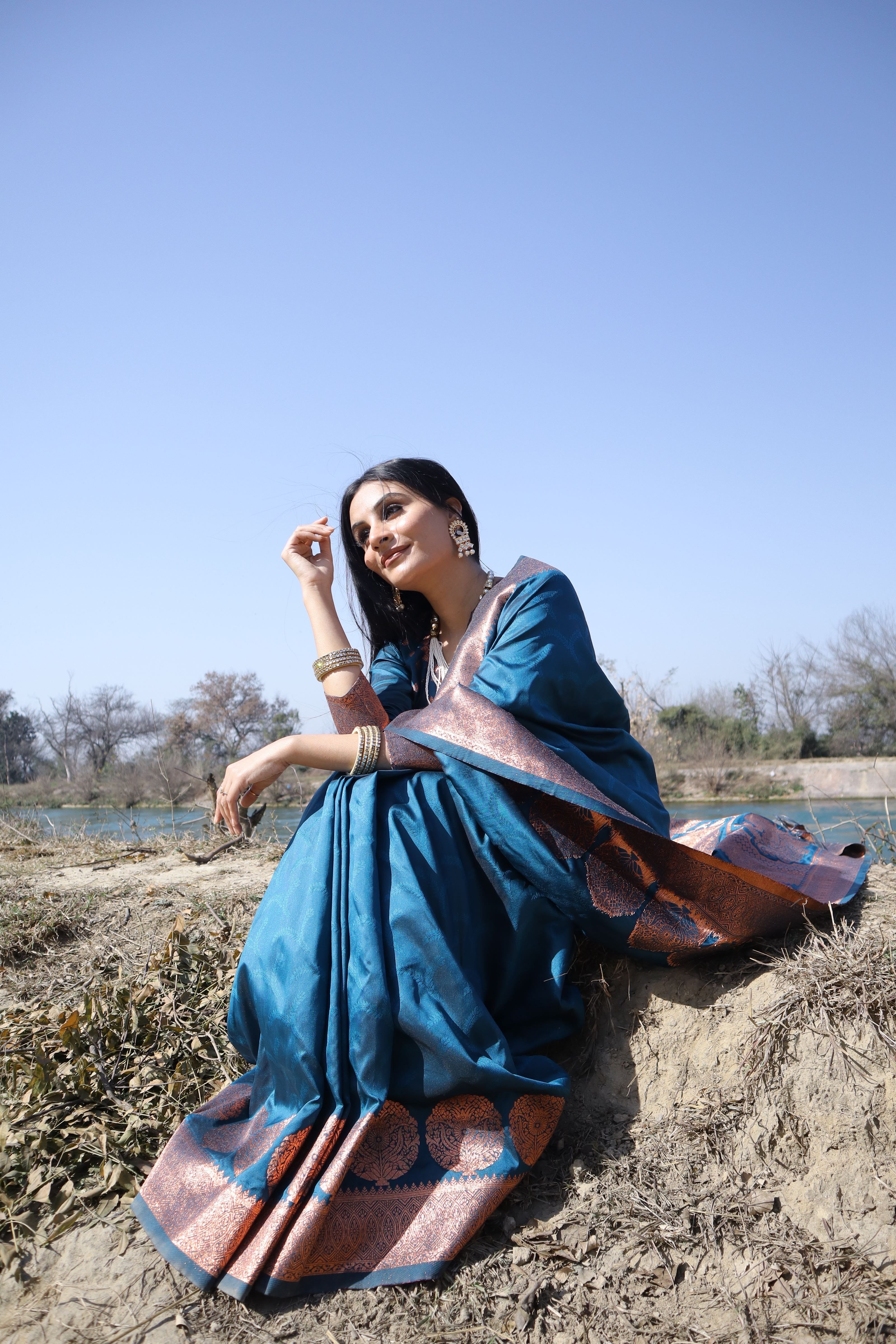 Banarasi Silk Saree with zari work