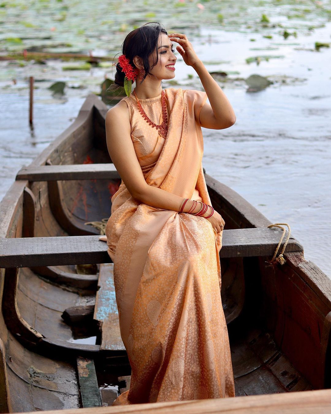 Banarasi Silk Saree with Brocade Work