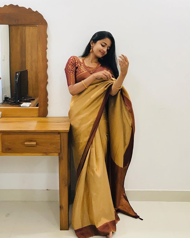 Banarasi Silk Saree with Traditional Butti Design